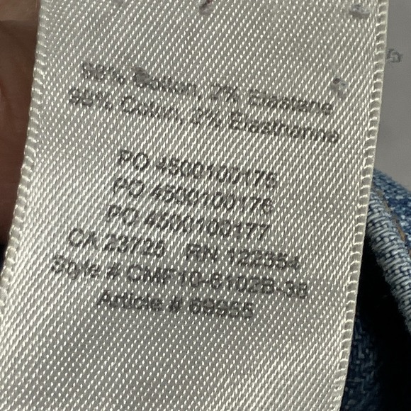 Denim Forum Aritzia Yoko High Rise Slim Fit Jeans Womens Size 30 Medium Wash - Picture 12 of 13
